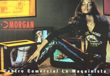 POSTAL PV02431: Publicidad Morgan Centro Comercial La Maquinista