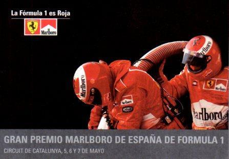 POSTAL PV02401: Gran Premio Marlboro de España Formula 1 publicidad