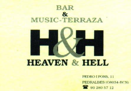POSTAL PV02437: Publicidad H&H Heaven & Hell bar music terraza