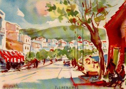 POSTAL PV02472: El Paseo de Llafranch por J. Fuster
