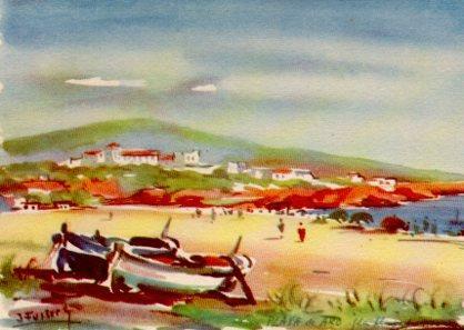 POSTAL PV02475: La Playa de Playa de Aro por J. Fuster