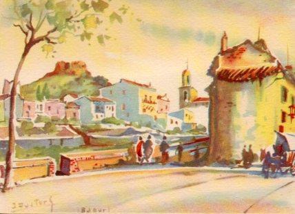 POSTAL PV02483: Vista parcial de Bagur por J. Fuster