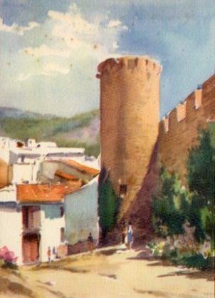 POSTAL PV02484: Vila Vella en Tossa de Mar por Ramon Reig