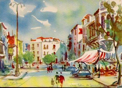 POSTAL PV02487: Paseo de San Feliu de Guixols por J. Fuster