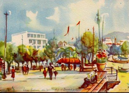 POSTAL PV02488: Paseo del Mar de San Feliu de Guixols por J. Fuster