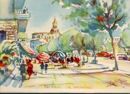 POSTAL PV02489: Paseo de Palamos por J. Fuster