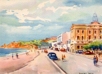 POSTAL PV02494: El Paseo de Lloret de Mar por Ramon Reig