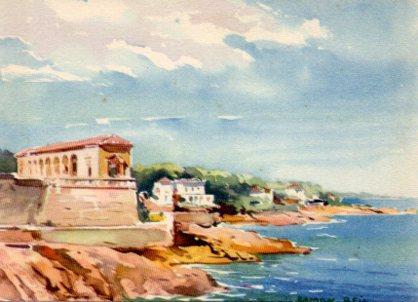 POSTAL PV02498: Cami de ronda en S'Agaro por Ramon Reig 