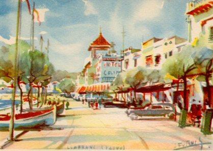 POSTAL PV02471: Paseo de Llafranch por J. Fuster