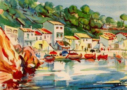 POSTAL PV02470: Sa Riera en Bagur por J. Fuster