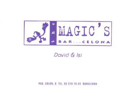 POSTAL PV02440: Publicidad Magic's Barcelona