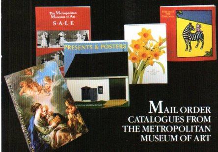 POSTAL PV02444: Publicidad Catalogues from The Metropolitan Museun of Art
