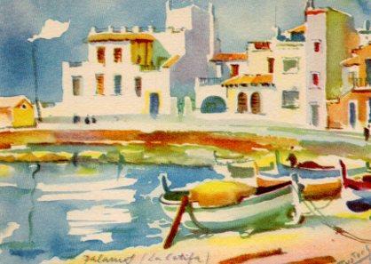 POSTAL PV02466: La Catifa en Palamos por J. Fuster
