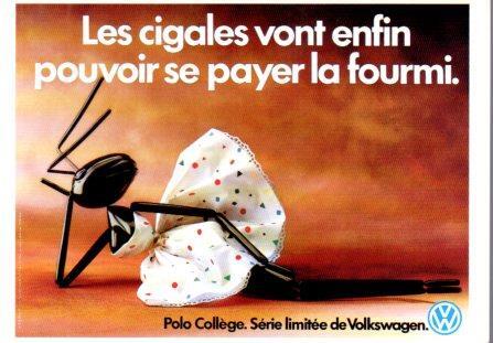 POSTAL PV02374: Publicidad Volkswagen Polo College