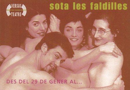 POSTAL PV02290: Publicidad Sota les faldilles Versus Teatre