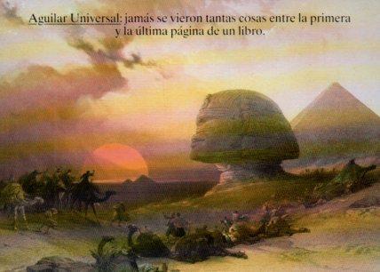 POSTAL PV02259: Publicidad Aguilar Universal enciclopedia de bolsillo