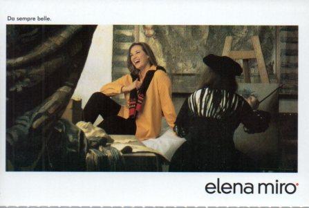 POSTAL PV02267: Publicidad Elena Miro Il pittore nello studio autunno inverno 2003
