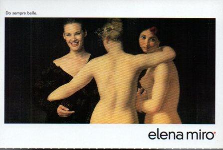 POSTAL PV02268: Publicidad Elena Miro Le tre Grzie autunno inverno 2003