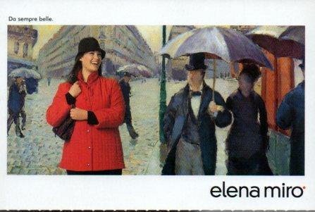 POSTAL PV02269: Publicidad Elena Miro Parigi giorno di pioggia autunno inverno 2003