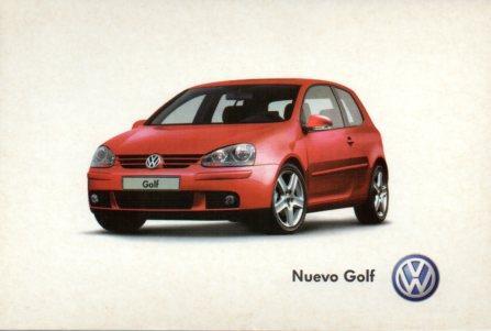 POSTAL PV02275: Publicidad  Nuevo Golf 2004
