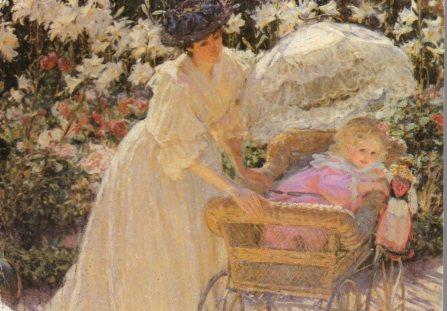 POSTAL PV02325: Mary Louise, Rosen uns Lilien, Mac Monnies