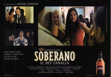 POSTAL PV02326: Publicidad Soberano el rey canalla por Roberto Alamo