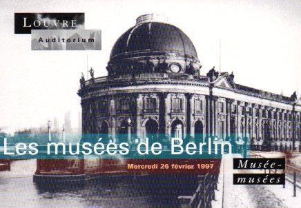 POSTAL PV01661: Publicidad Les musees de Berlin Louvre Auditorium