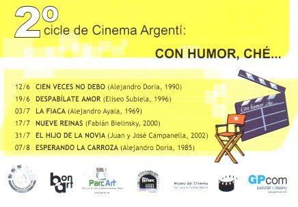 POSTAL PV01627: 2º cicle de Cinema Argenti publicidad