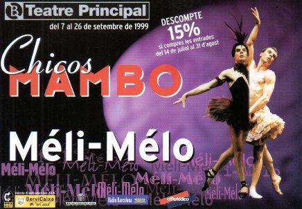 POSTAL PV01647: Publicidad Chicas Mambo Teatre Principal 1999