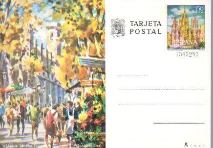 POSTAL PV01651: Publicidad Loteria Nacional abril 1976