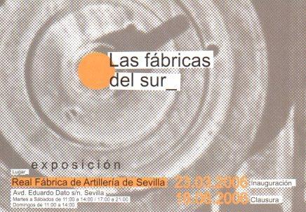 POSTAL PV01623: Publicidad Exposicion Las fabricas del Sur en Sevilla