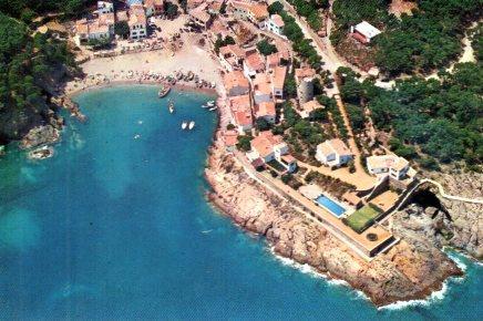 POSTAL PV01532: Vista aerea playa de Sa Tuna, Bagur