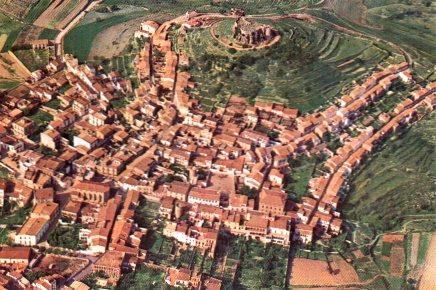 POSTAL PV01529: Vista aerea pueblo y Castillo de Bagur