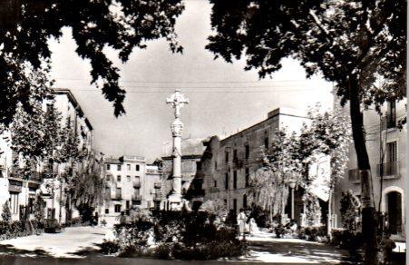POSTAL PV01521: Igualada plaza de la Cruz
