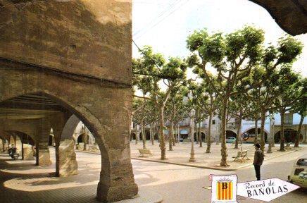 POSTAL PV01595: Plaza de España en Bañolas 