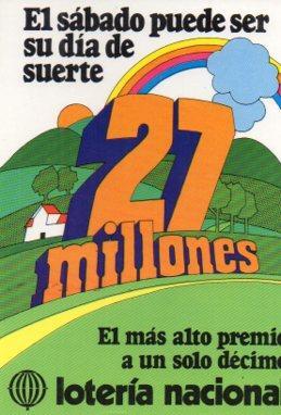 POSTAL PV01911: Publicidad Loteria Nacional El sabado puede ser su dia de suerte