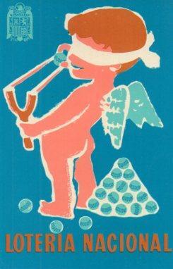 POSTAL PV01904: Publicidad Loteria Nacional cartel premio del concurso 1958