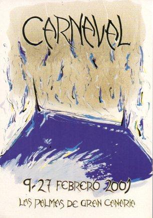 POSTAL PV01976: Publicidad Carnaval Las Palmas 2001