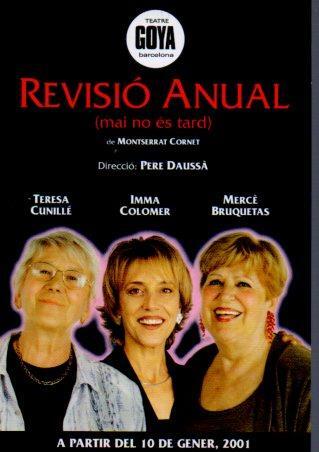 POSTAL PV01958: Publicidad Revisio anual al Teatre Goya 2001
