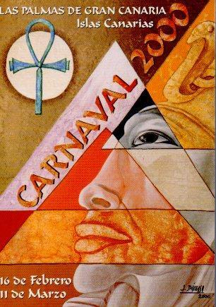 POSTAL PV01963: Publicidad Carnaval 2000 Las Palmas Gran Canaria