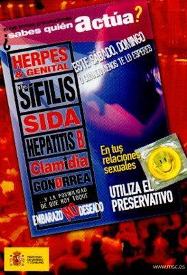 POSTAL PV01782: Publicidad Utiliza el preservativo Ministerio de Sanidad