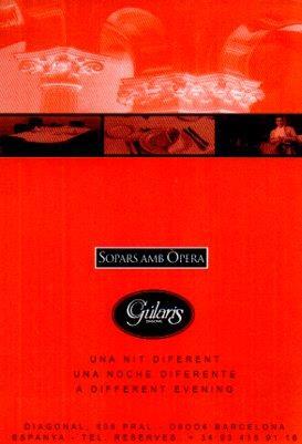 POSTAL PV01771: Publicidad Gularis sopars amb Opera