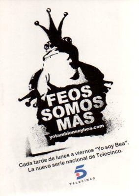 POSTAL PV01866: Publicidad Yo soy Bea de Telecinco