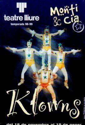 POSTAL PV01840: Publicidad Klowns al Teatre Lliure temp 98-99