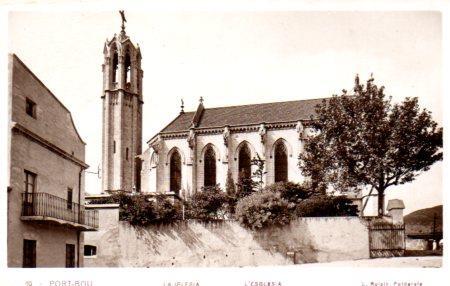 POSTAL PV03103: Port Bou, vista parcial de la iglesia