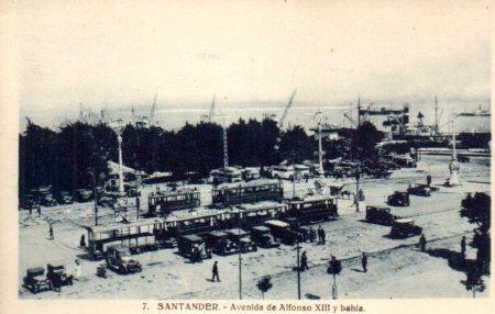 POSTAL PV03109: Avenida de Alfonso XIII y bahie en Santander