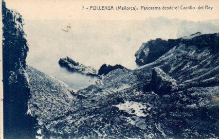 POSTAL PV03120: Panorama desde el Castillo del Rey en Pollensa, Mallorca