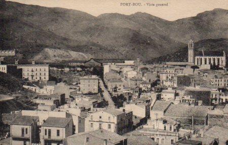POSTAL PV03082: Port Bou vista de los tejados de la poblacion