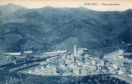 POSTAL PV03087: Port Bou vista del pueblo y frontera