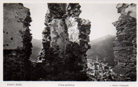POSTAL PV03090: Port Bou vista artistica